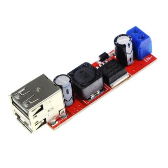 Dual USB Soket Output 9V/12V/24V/36V to 5VDC-DC 3A Step-Down Araç Şarj - 2