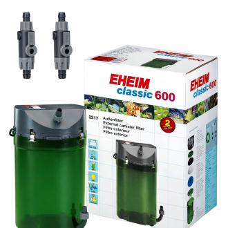 EHEIM Classic 600 Dış Filtre (2217-02) Musluklu 180-600L Akvaryumlar İçin  1000 L/H - 1