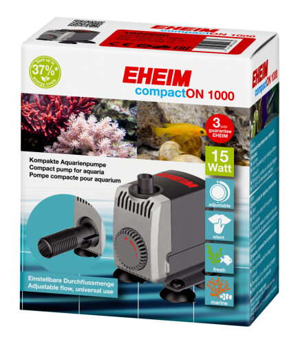 EHEIM CompactON 1000 Kafa Motoru 400–1000 L/H – Ayarlanabilir Sessiz Akvaryum Pompası - 4