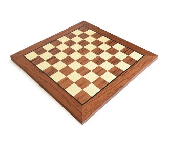 El Yapımı Ahşap Satranç Tablası Gül 50x50cm - 6