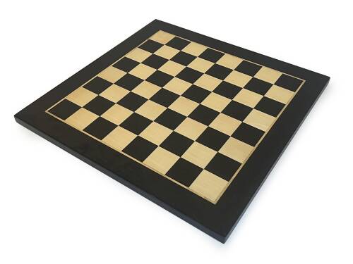 El Yapımı Ahşap Satranç Tablası Siyah 50x50cm - 1