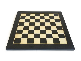 El Yapımı Ahşap Satranç Tablası Siyah 50x50cm - 2