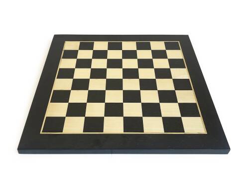 El Yapımı Ahşap Satranç Tablası Siyah 50x50cm - 2