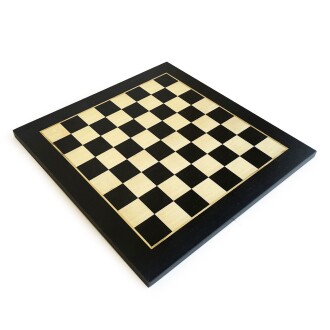 El Yapımı Ahşap Satranç Tablası Siyah 50x50cm - 5