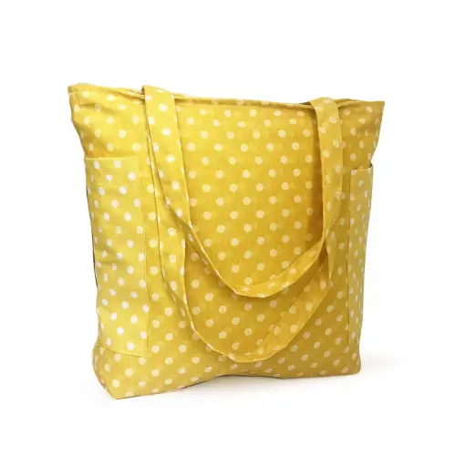 El Yapımı Pamuklu Kadın Omuz Çantası Renkli Desenli  - 2