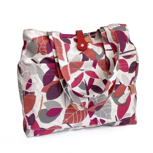 El Yapımı Pamuklu Kadın Omuz Çantası Renkli Desenli  - 1