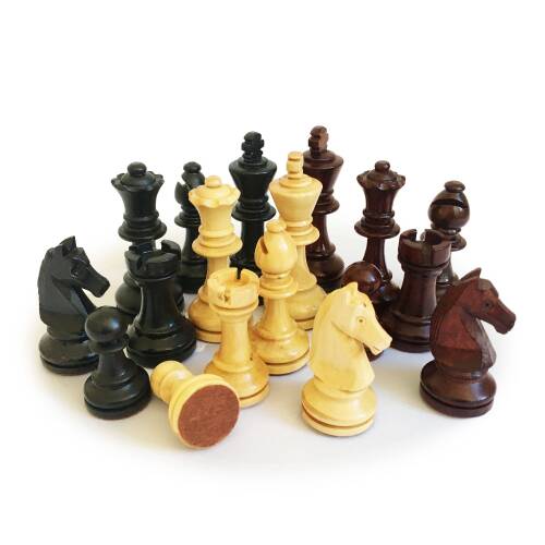 El Yapımı Şimşir Ahşap Satranç Taşı Özel At 85mm - 2