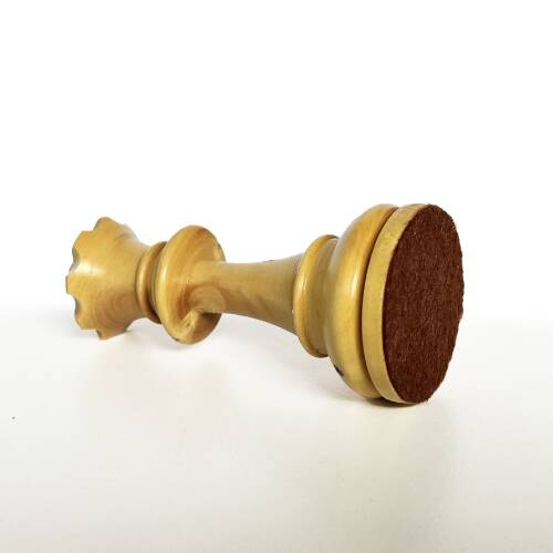 El Yapımı Şimşir Ahşap Satranç Taşı Özel At Büyük 90mm - 10