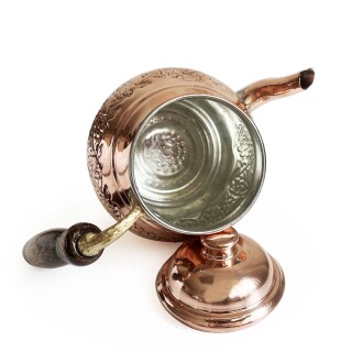 Emsalsan Bakır Elektrikli Nostaljik Semaver Çay Kazanı 3L Eskitme Vernikli - 7