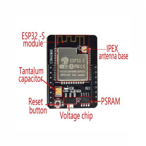 ESP32-CAM WiFi Bluetooth Geliştirme Kartı - 6
