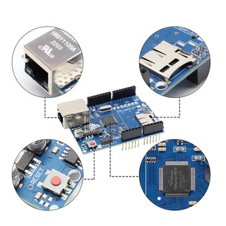 Ethernet W5100 Shield Klon - Thumbnail