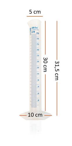 Eurodensimeter 0-100 Alkolmetre ve ISOLAB 250ml Plasitk Mezür Seti