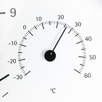 Gemlead Duvar Saati Termometre Nem Ölçer Beyaz - Thumbnail