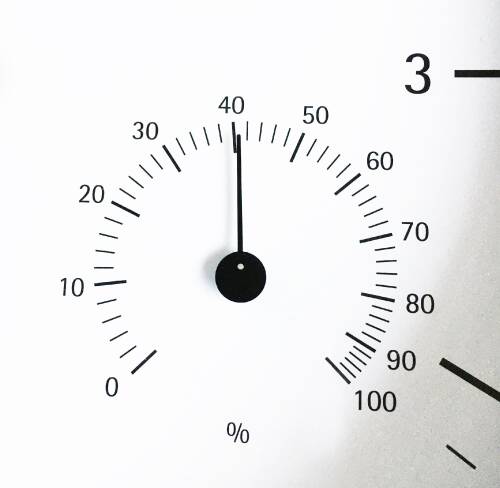 Gemlead Duvar Saati Termometre Nem Ölçer Beyaz Paslanmaz Çelik Gövde Sessiz Akar Saniye - 7