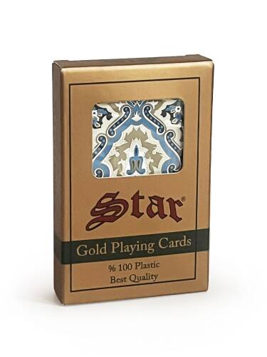 Gold 100% Plastik No:1 Oyun Kağıdı Halı Desen - 4