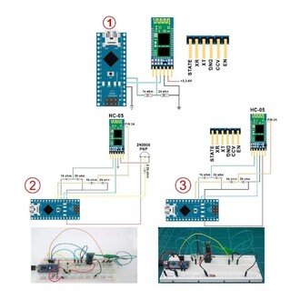 HC-06 Kablosuz Bluetooth Modülü Serial Port Slave Bluetooth Module - Thumbnail