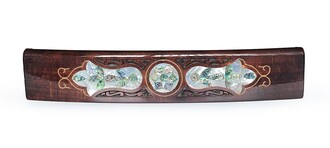 Helena Wood Art Abalone Yeşil Sedef Kakma Ahşap Okey Takımı El Yapımı - Thumbnail