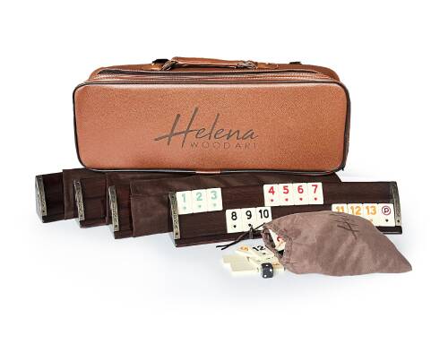 Helena Wood Art Abalone Yeşil Sedef Kakma Ahşap Okey Takımı El Yapımı - 8