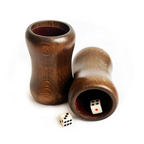 Helena Wood Art Ahşap Zar Fincanı Çifti - 3