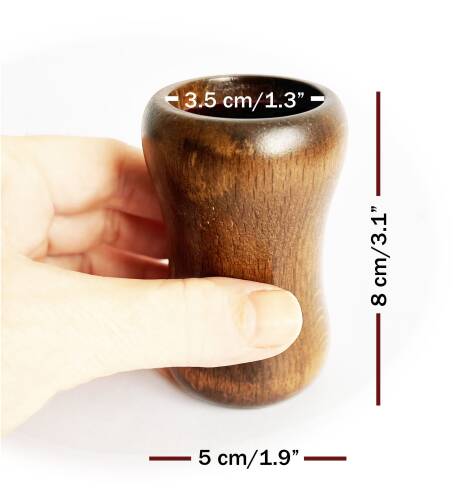 Helena Wood Art Ahşap Zar Fincanı Çifti - 4