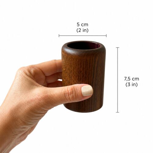 Helena Wood Art Ahşap Zar Fincanı ve Vido Zar Seti - 3