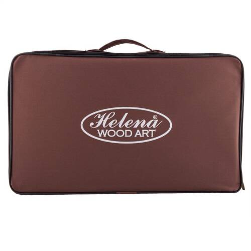 Helena Wood Art Asya Masif Ahşap Numaratörlü Tavla Seti El Yapımı Mazel - 10