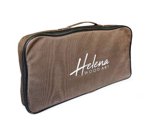 Helena Wood Art Carvo El Yapımı Orta Boy Ahşap Tavla Seti - 10