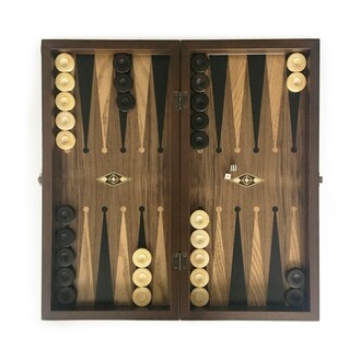 Helena Wood Art - Eco Handmade Wooden Backgammon Set Natural Wood