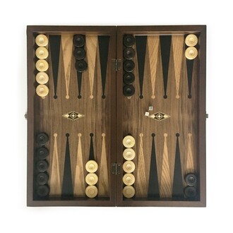Helena Wood Art - Helena Wood Art Eko El Yapımı Ahşap Tavla Ceviz Damasız