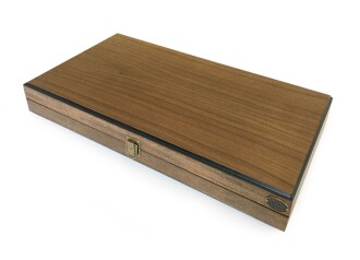 Helena Wood Art Eko El Yapımı Ahşap Tavla Ceviz Damasız - 2