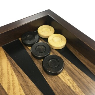 Helena Wood Art Eko El Yapımı Ahşap Tavla Ceviz Damasız - 8