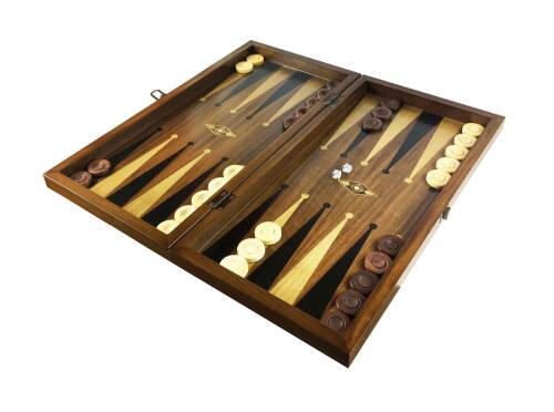 Helena Wood Art Eko Klasik El Yapımı Damalı Ahşap Tavla Seti Satranç Kareli - 3