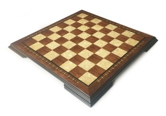 Handmade Wooden Chess Board Red (48 x 48 cm / 18.8 x 18.8 in)