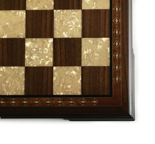 Helena Wood Art El Yapımı Ahşap Satranç Tablası 48cm - 5