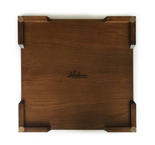 Helena Wood Art El Yapımı Ahşap Satranç Tablası 48cm - 7