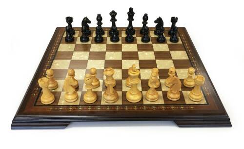 Helena Wood Art El Yapımı Ahşap Satranç Takımı - 2
