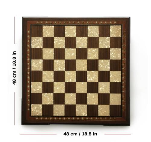 Helena Wood Art El Yapımı Ahşap Satranç Takımı - 4
