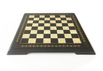 Helena Wood Art El Yapımı Masif Ahşap Sedefli Satranç Tablası 59x59 - 2