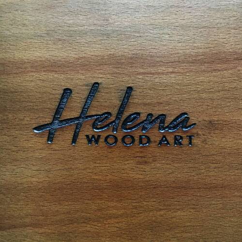 Helena Wood Art El Yapımı Masif Ahşap Sedefli Satranç Tablası Ceviz 59x59cm