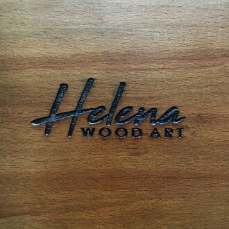 Helena Wood Art El Yapımı Masif Ahşap Sedefli Satranç Tablası Ceviz 59x59cm - 10