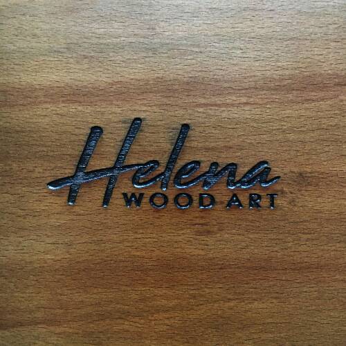 Helena Wood Art El Yapımı Masif Ahşap Sedefli Satranç Tablası Ceviz 59x59cm - 10