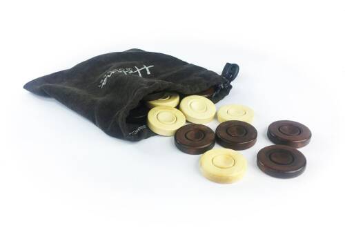 Helena Wood Art Genius El Oyması Ahşap Tavla Seti Ceviz - 7