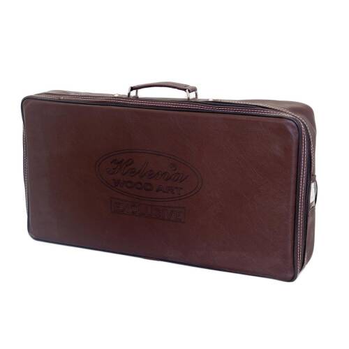 Helena Wood Art Genius El Oyması Ahşap Tavla Seti Ceviz - 8