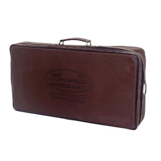 Helena Wood Art Genius El Oyması Ahşap Tavla Seti Siyah - 10