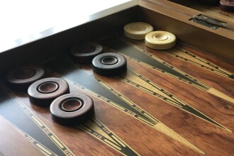 Helena Wood Art İşlemeli Klasik Tavla Büyük Boy - 10