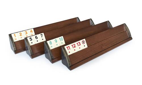 Helena Wood Art Kardelen El Yapımı Masif Ahşap Okey Takımı Mozaikli Mazel - 7