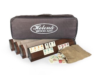 Helena Wood Art Kardelen El Yapımı Masif Ahşap Okey Takımı Mozaikli Mazel - 8