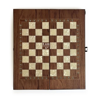 Helena Wood Art Klasik El Yapımı Ahşap Tavla Seti Küçük Boy - 4