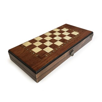 Helena Wood Art Klasik El Yapımı Ahşap Tavla Seti Küçük Boy - 8