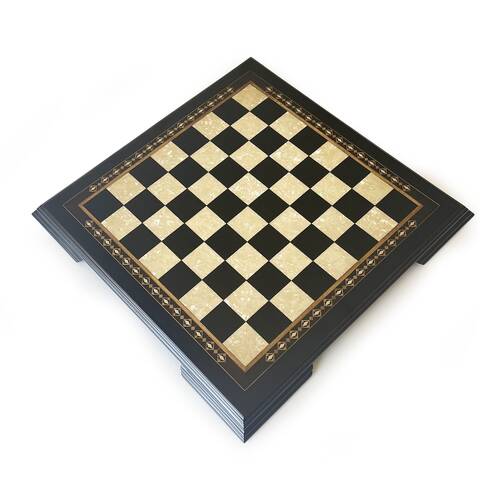 Helena Wood Art Masif Ahşap Koyu Satranç Tablası